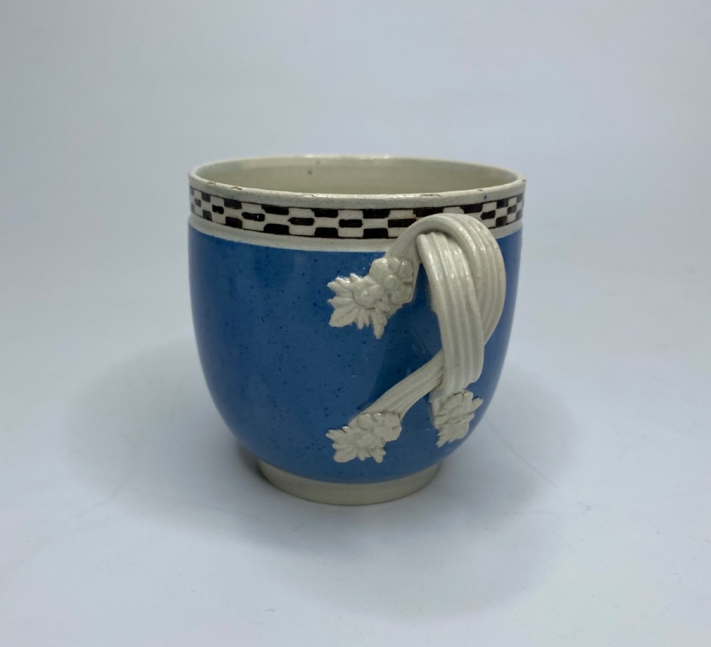 Leeds Pottery banded cup and saucer, c. 1790. View IX