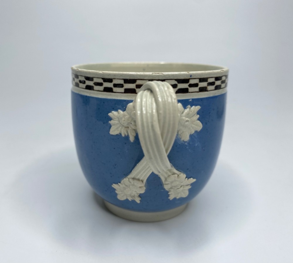 Leeds Pottery banded cup and saucer, c. 1790. View XVI