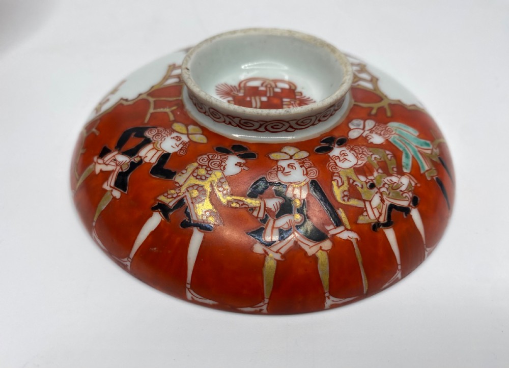 Imari ‘Black Ship’ bowl & cover, Meiji Period. View XII