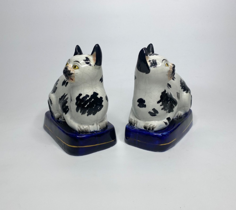 Staffordshire pottery cats, c. 1850. View II