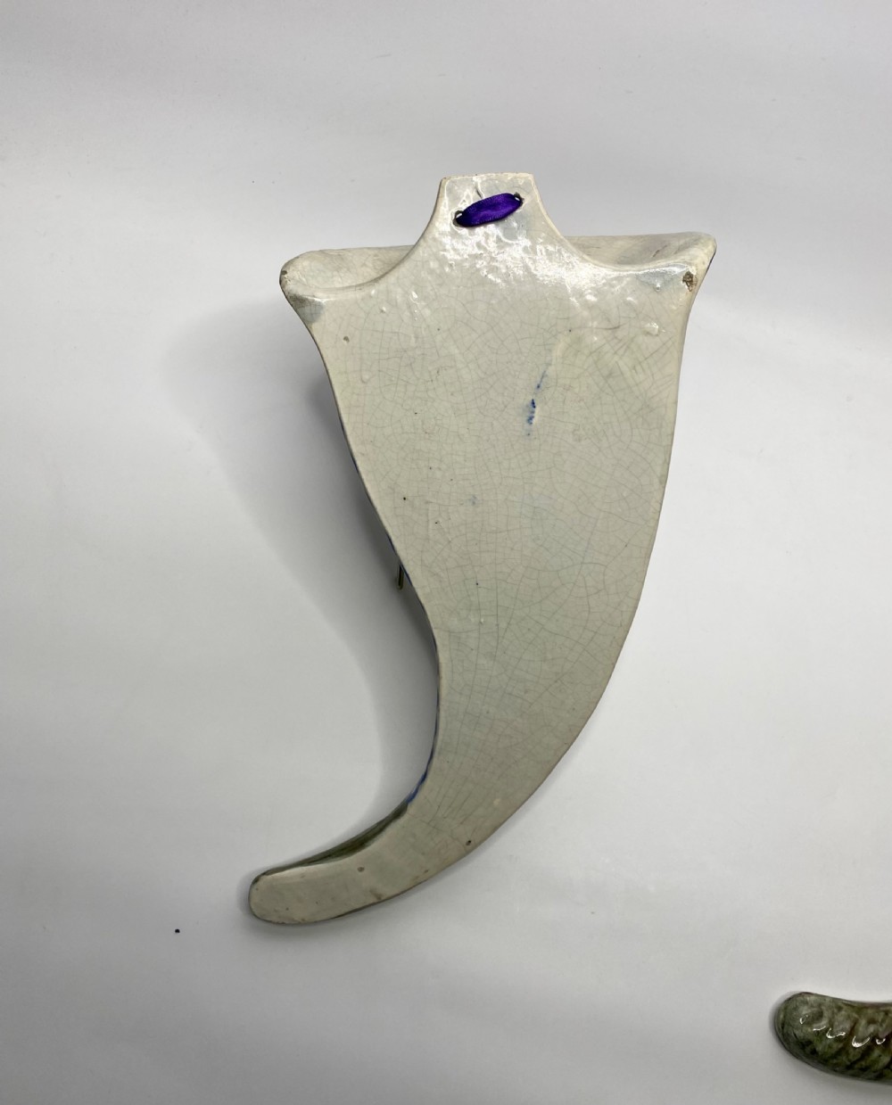 Pair Prestonpans, Prattware Cupid wall pockets, c. 1810. View VI
