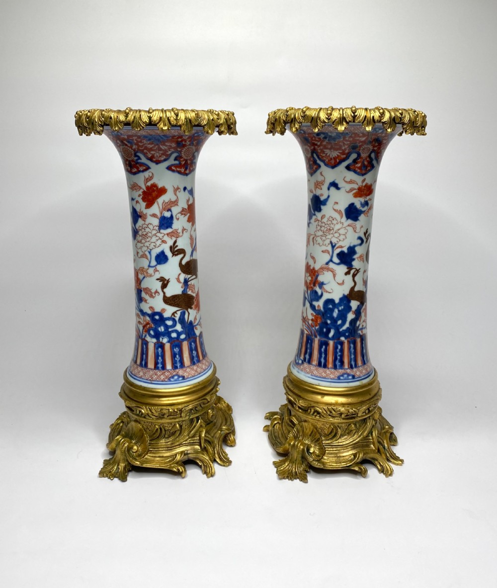 Chinese Imari & ormolu vases, Kangxi Period, c. 1700. View III