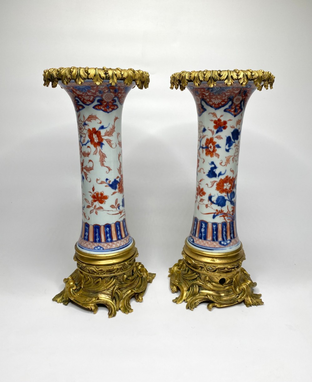 Chinese Imari & ormolu vases, Kangxi Period, c. 1700. View IV