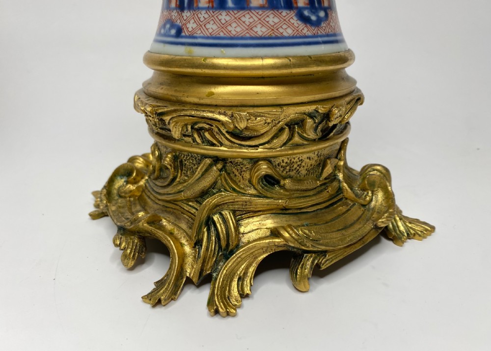 Chinese Imari & ormolu vases, Kangxi Period, c. 1700. View V