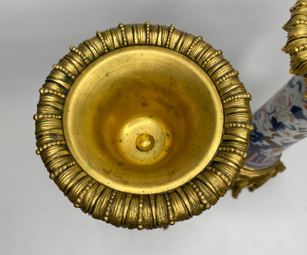 Chinese Imari & ormolu vases, Kangxi Period, c. 1700. View IX