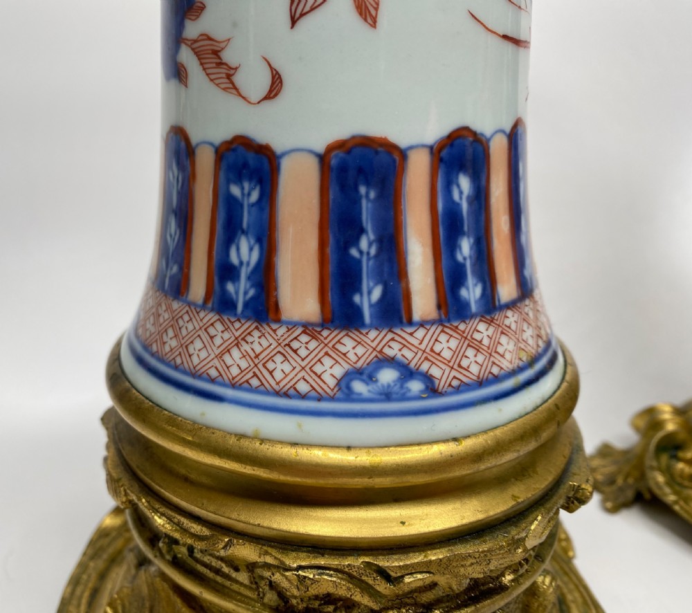 Chinese Imari & ormolu vases, Kangxi Period, c. 1700. View X