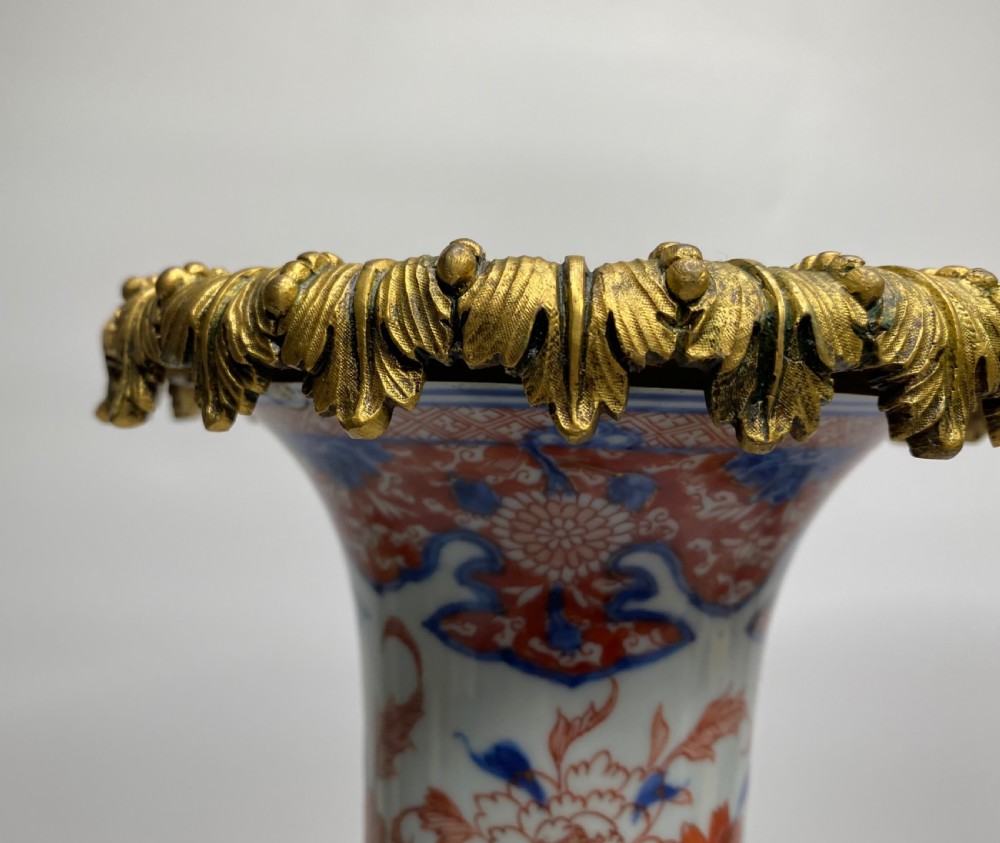 Chinese Imari & ormolu vases, Kangxi Period, c. 1700. View XI