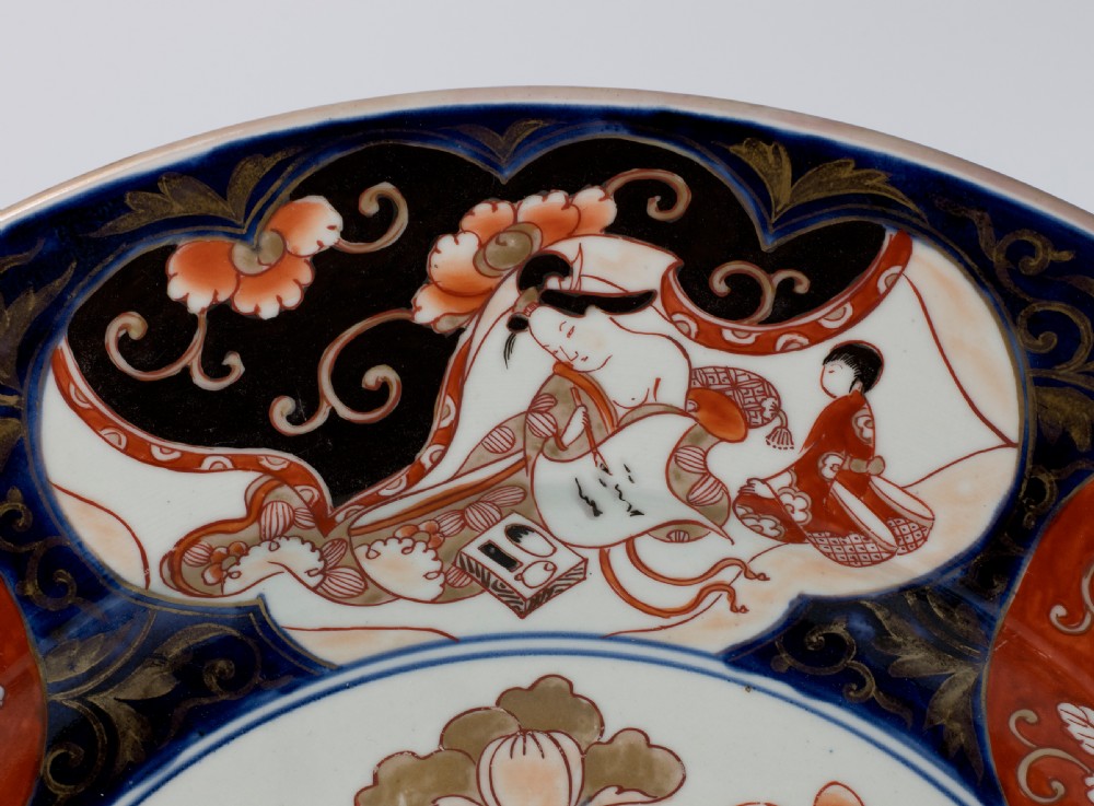 Japanese Imari charger, c. 1700. Genroku Period. View II
