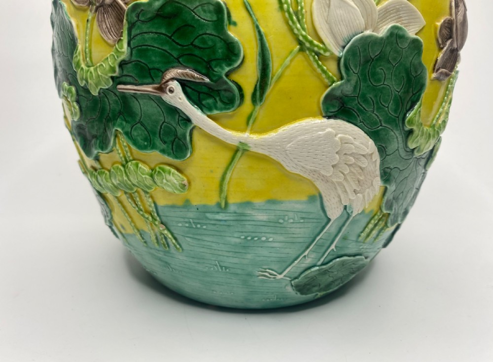 Chinese ginger jar & cover Wang Bing Ron, c. 1900. View IV
