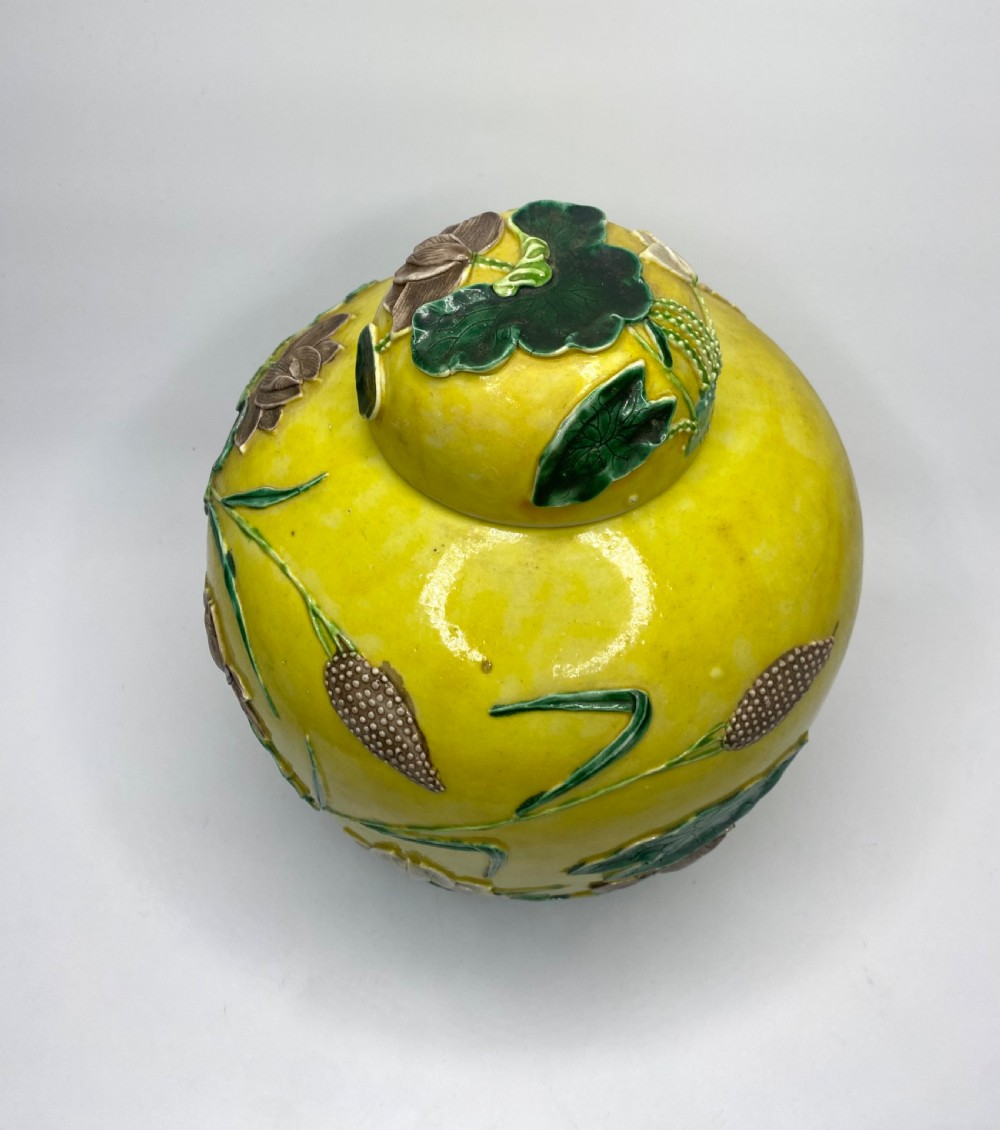 Chinese ginger jar & cover Wang Bing Ron, c. 1900. View VI
