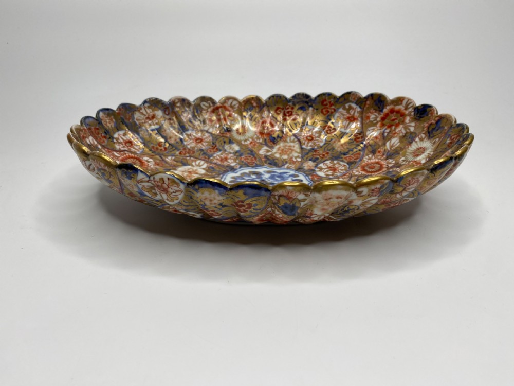 Japanese Imari shallow bowl, Arita, c. 1890, Meiji Period. View II