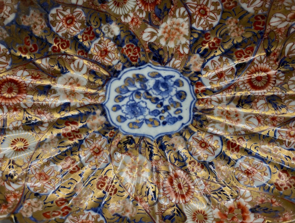 Japanese Imari shallow bowl, Arita, c. 1890, Meiji Period. View III