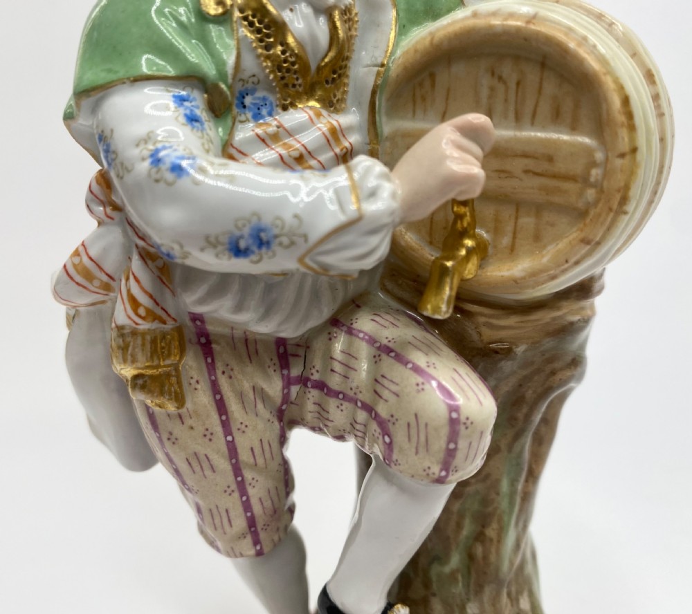 Meissen porcelain Vintner & Companion, c. 1870. View VII