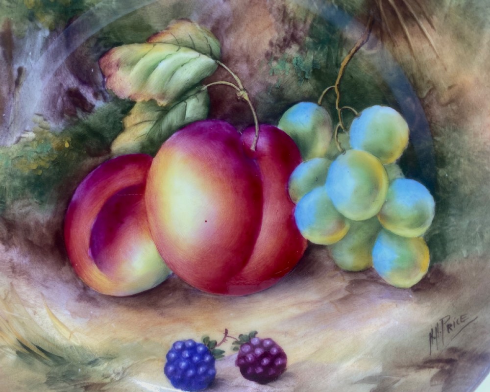 Royal Worcester ‘Fruit’ plate. Horace Price, d. 1935. View II