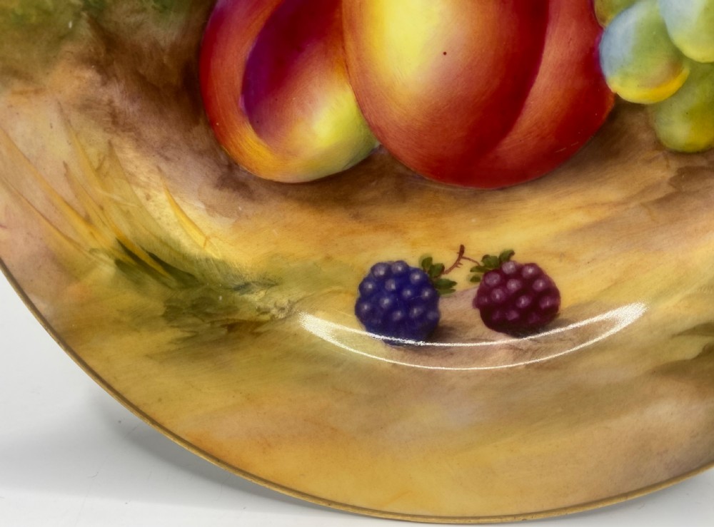 Royal Worcester ‘Fruit’ plate. Horace Price, d. 1935. View III