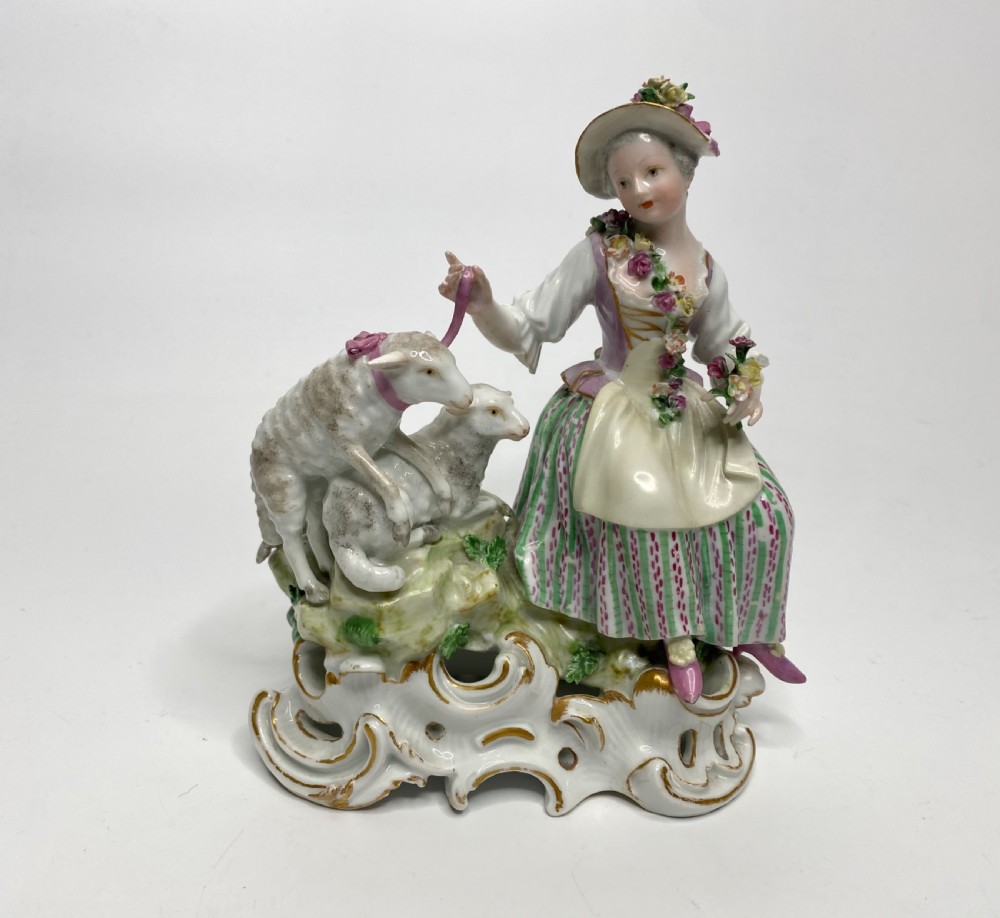 Meissen shepherd and shepherdess, c. 1765 - 1775. View III