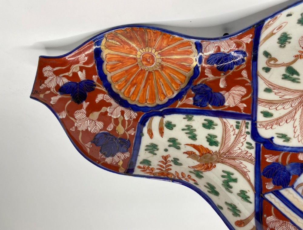 Imari gourd shaped dish, Japan, Meiji Period. View III