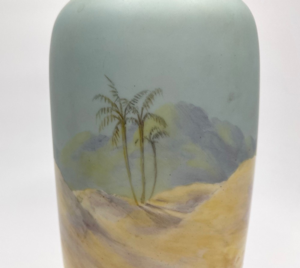 Royal Worcester vase. Storks, George Johnson, d. 1919. View VII