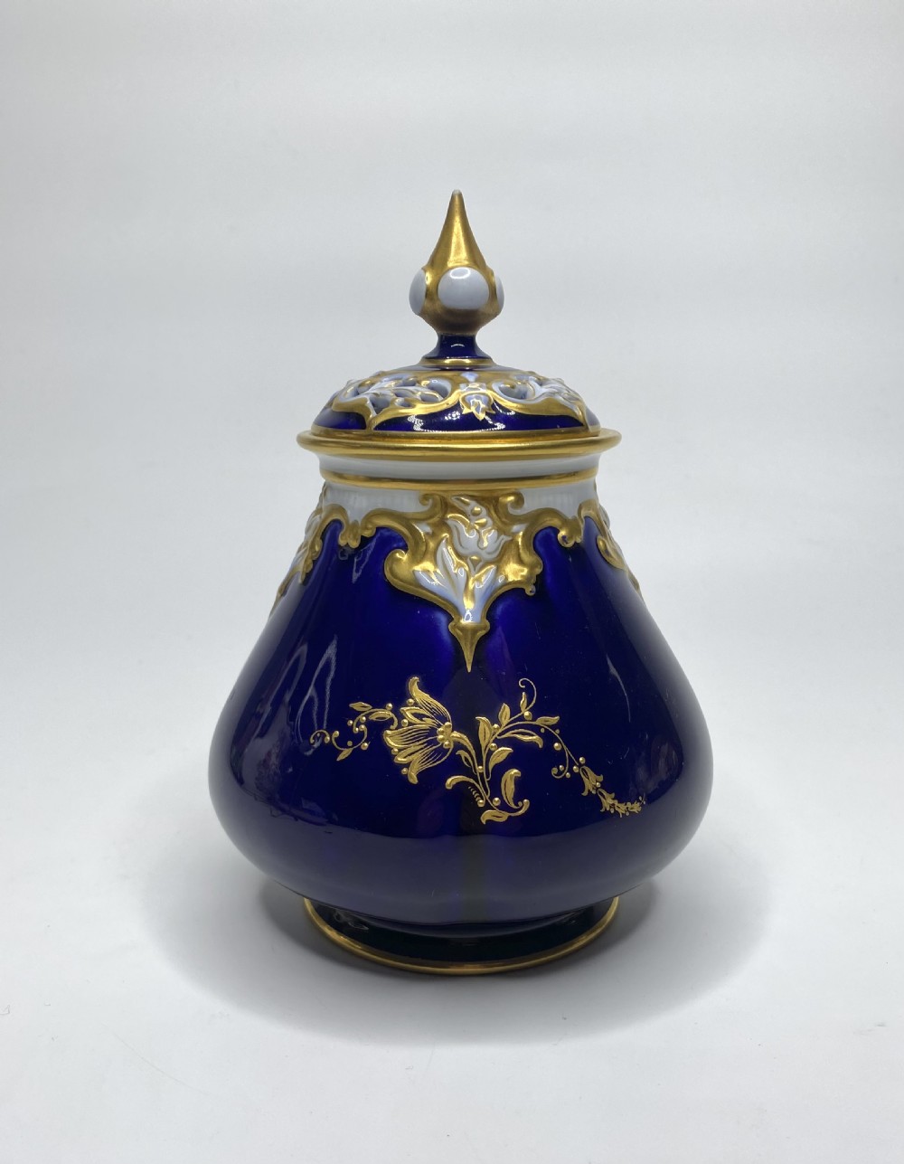Royal Worcester pot pourri. Fruit. Richard Sebright, d. 1913. View III