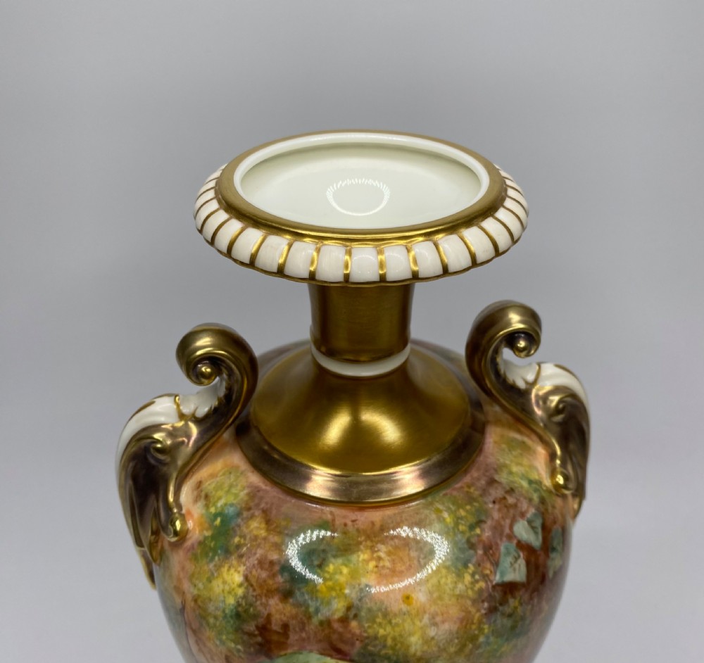 Royal Worcester vase. Fruit, John Freeman. View XIII