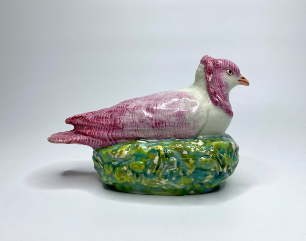 Enoch Wood pottery Dove on nest, c. 1820. View III