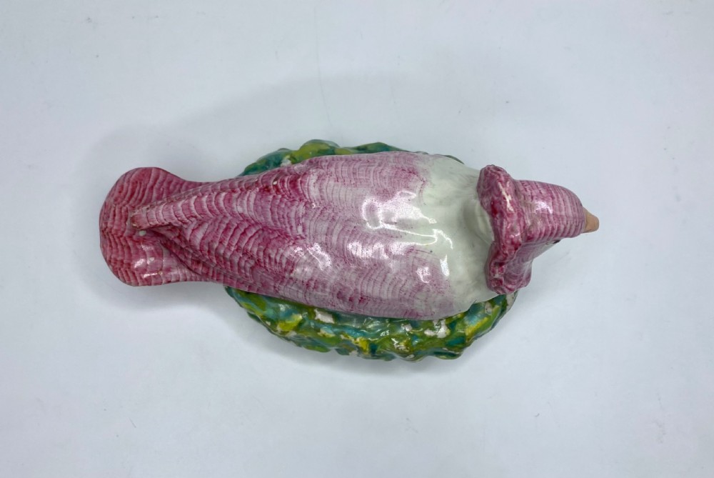 Enoch Wood pottery Dove on nest, c. 1820. View IV