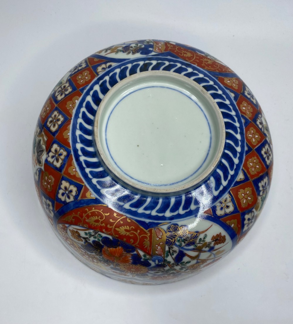 Imari porcelain bowl, c. 1890, Meiji Period. View IX