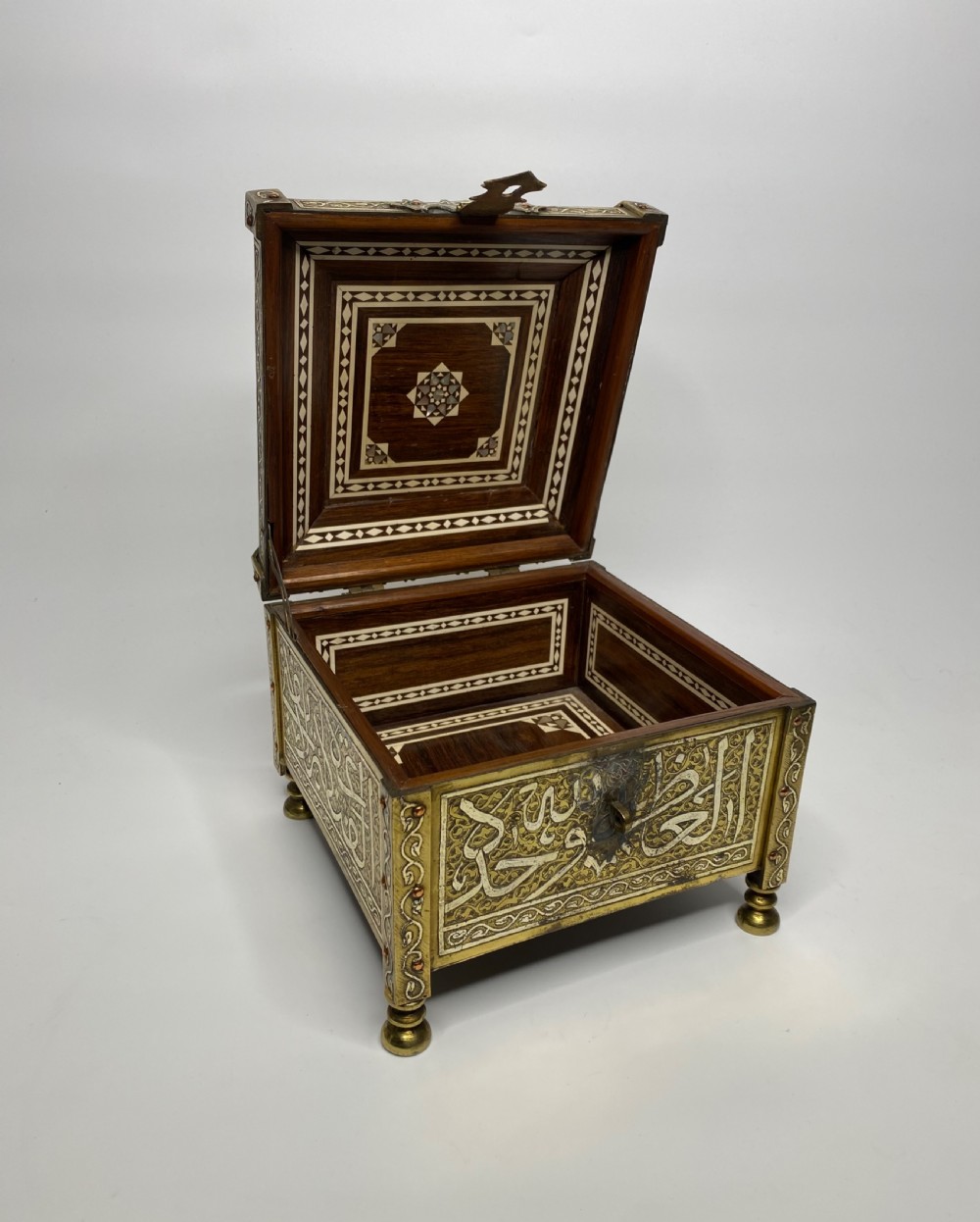 Mamluk revival Quran casket, Damascus, c. 1900.