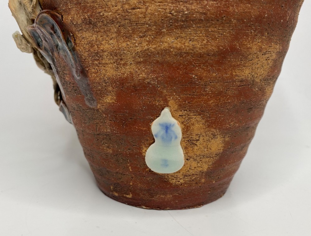 Sumidagawa pottery vase, Ban-Ni, Meiji Period. View IV