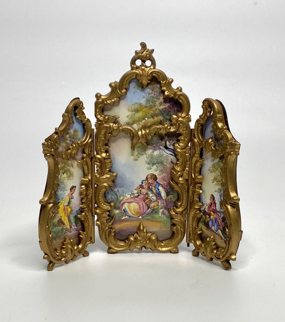 Viennese enamel screen, c. 1900. View VIII