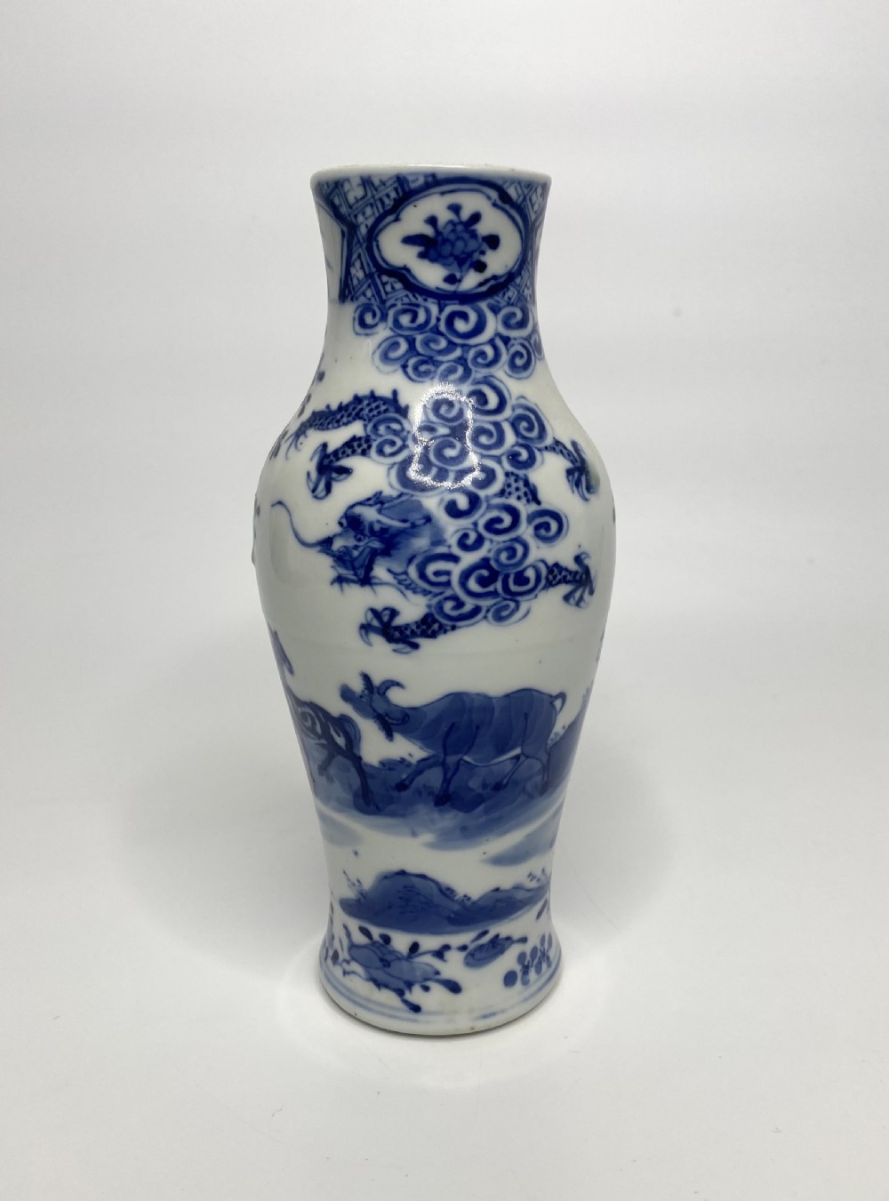 Chinese porcelain Zodiac vase, c. 1880, Qing Dynasty. View III