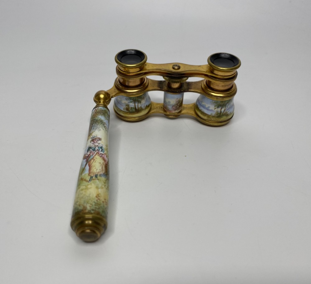 Viennese enamel opera glasses, c. 1900 View II