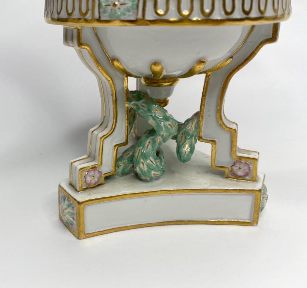 Pair Meissen pot pourri & covers, c. 1870. View VII