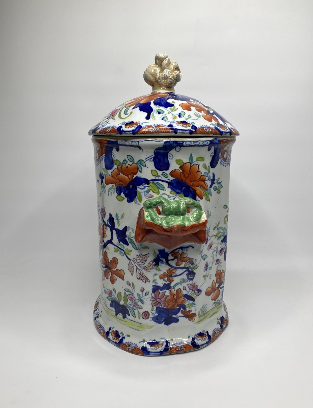 Masons Ironstone bread crock & cover, c. 1815. View III