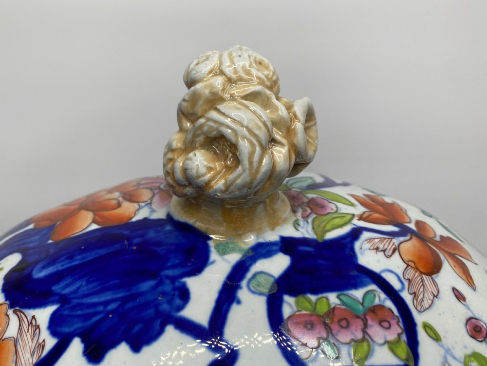 Masons Ironstone bread crock & cover, c. 1815. View IX