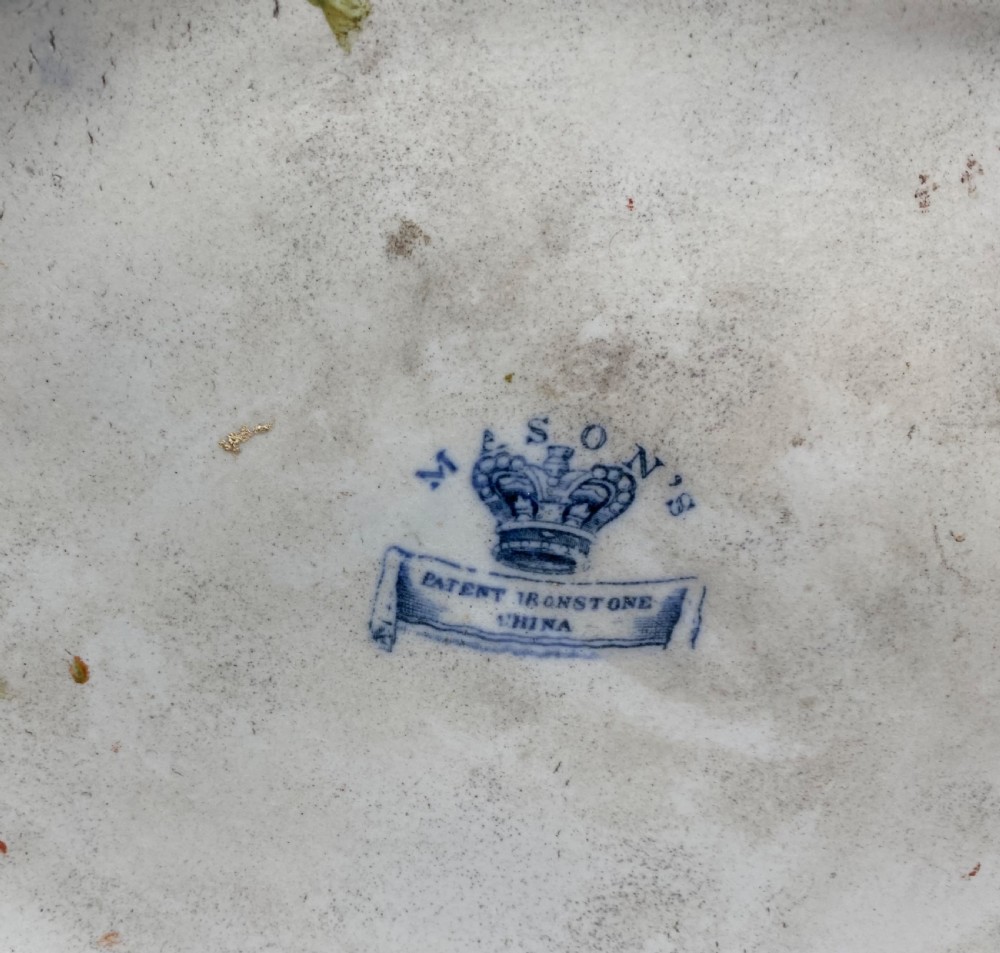 Masons Ironstone bread crock & cover, c. 1815. View XI