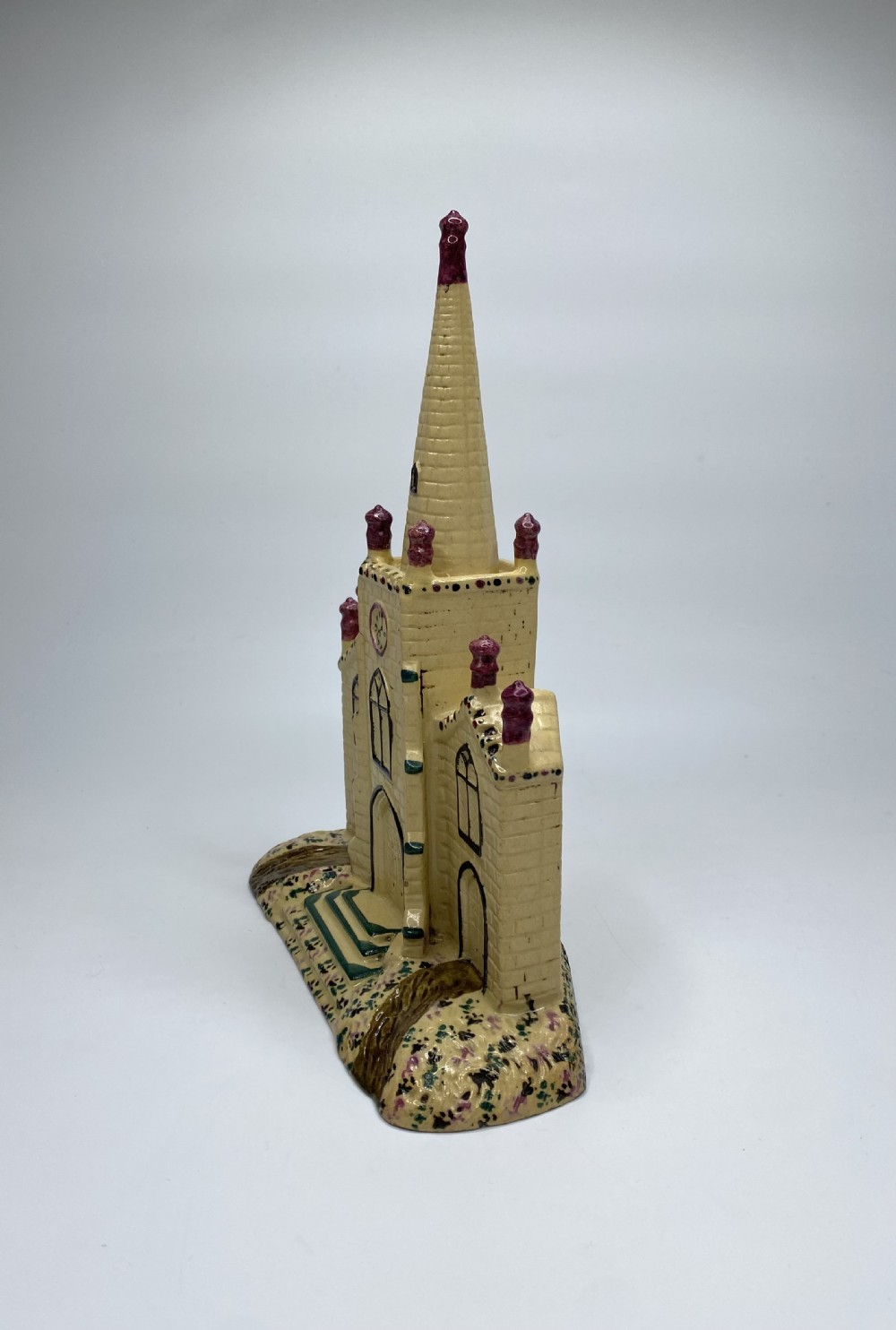 English pottery Prattware Gothic Chapel, c. 1830. View II