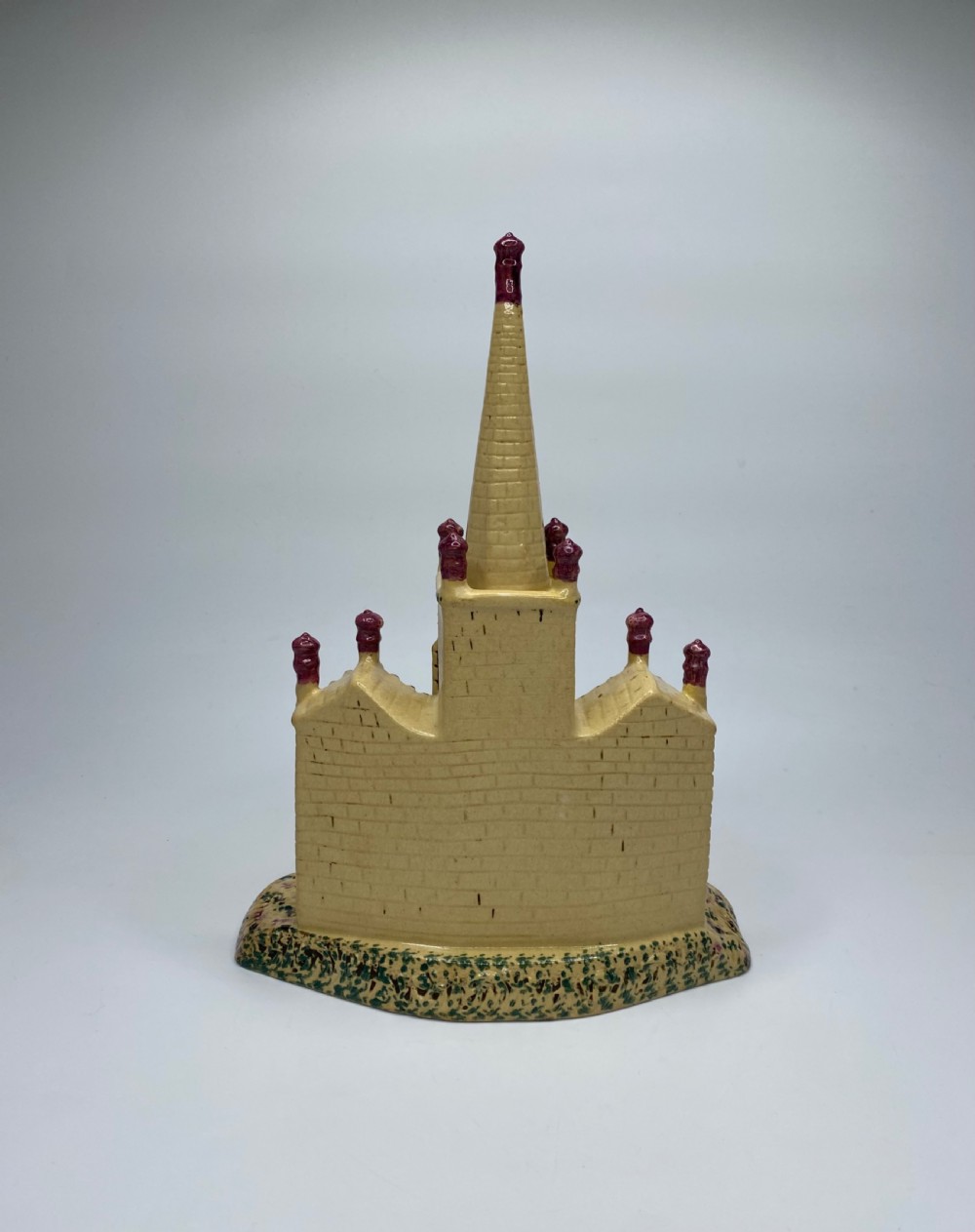 English pottery Prattware Gothic Chapel, c. 1830. View III