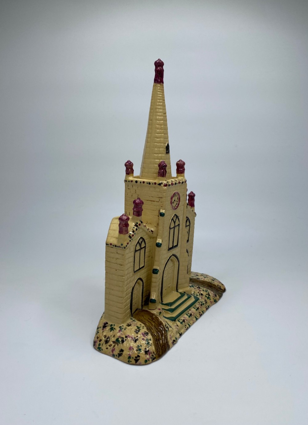 English pottery Prattware Gothic Chapel, c. 1830. View IV