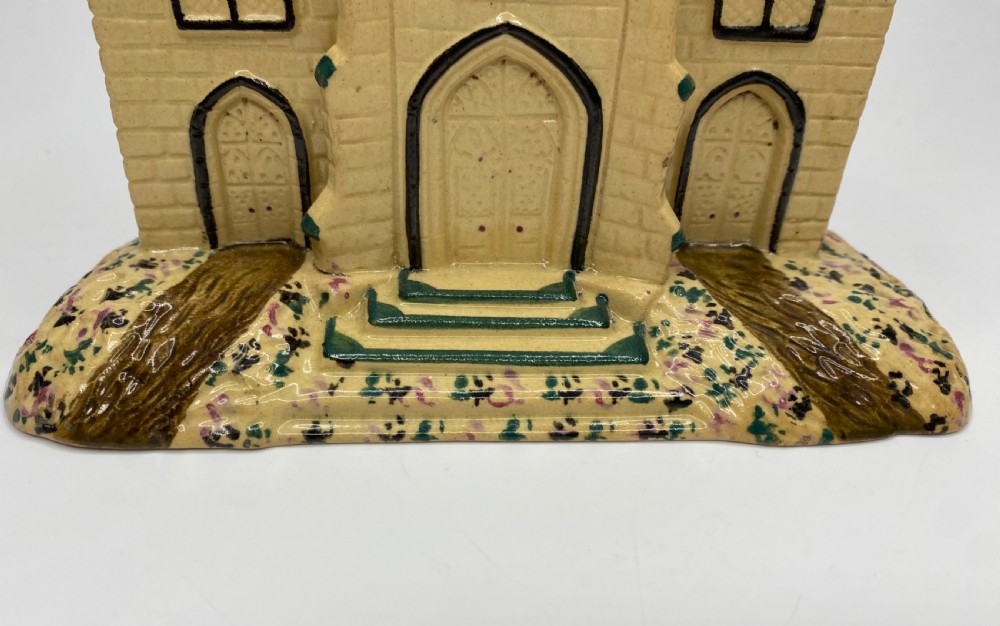 English pottery Prattware Gothic Chapel, c. 1830. View VII