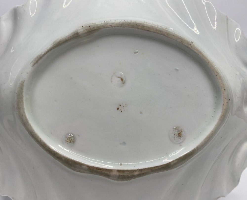 Chelsea porcelain dish, Exotic Bird, c. 1760. View VIII