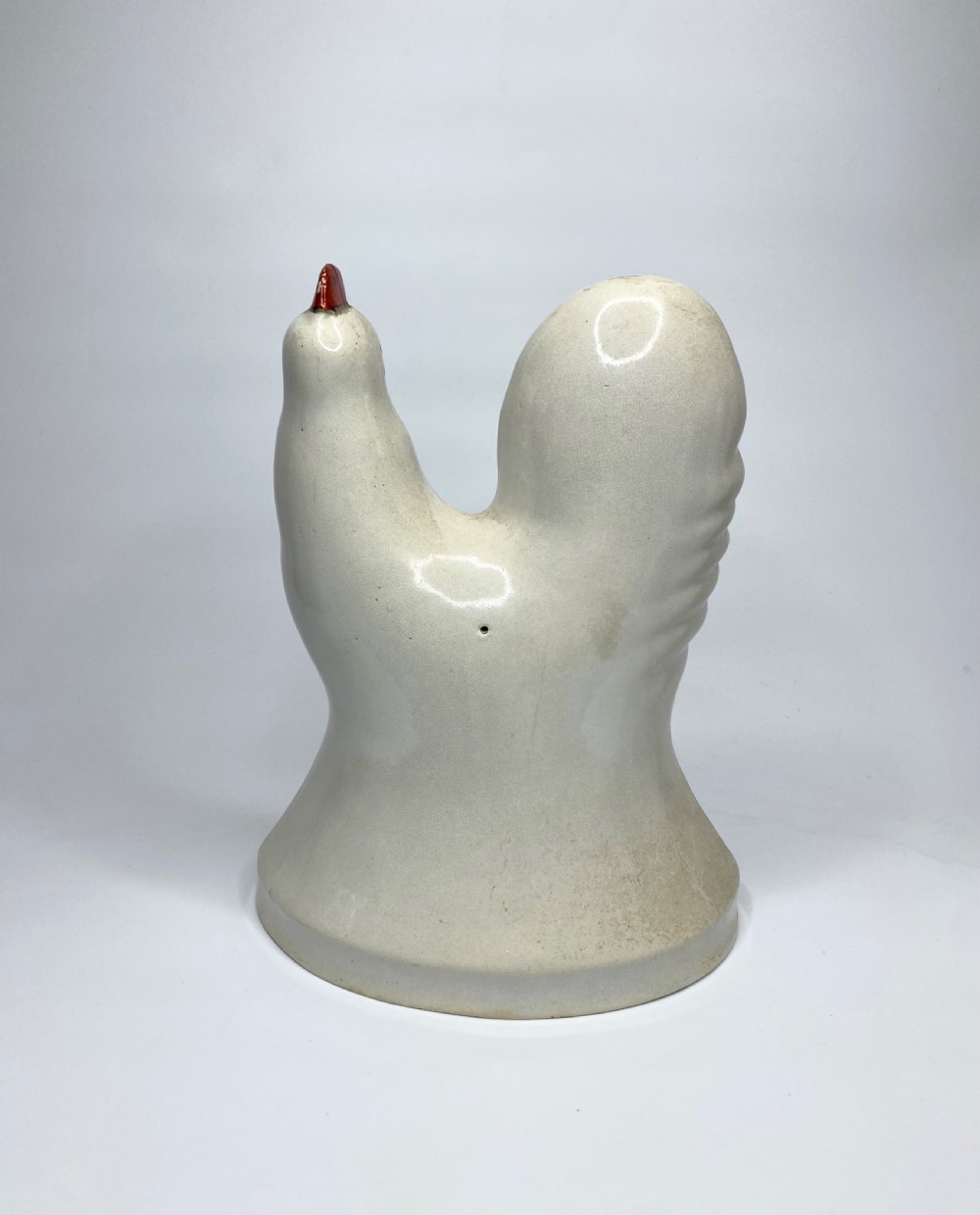 Pair of Staffordshire pottery cockerels, c. 1870. View VII