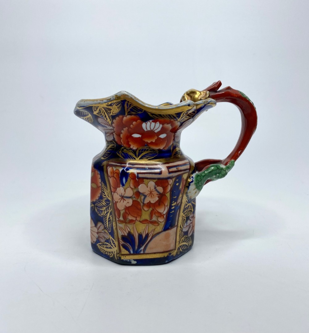 Masons Ironstone Hydra jug, School House pattern, c. 1815. View II
