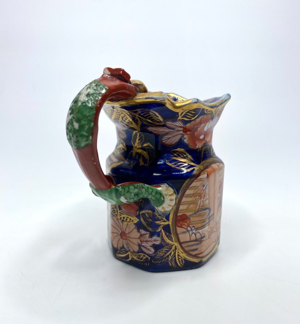 Masons Ironstone Hydra jug, School House pattern, c. 1815. View IV