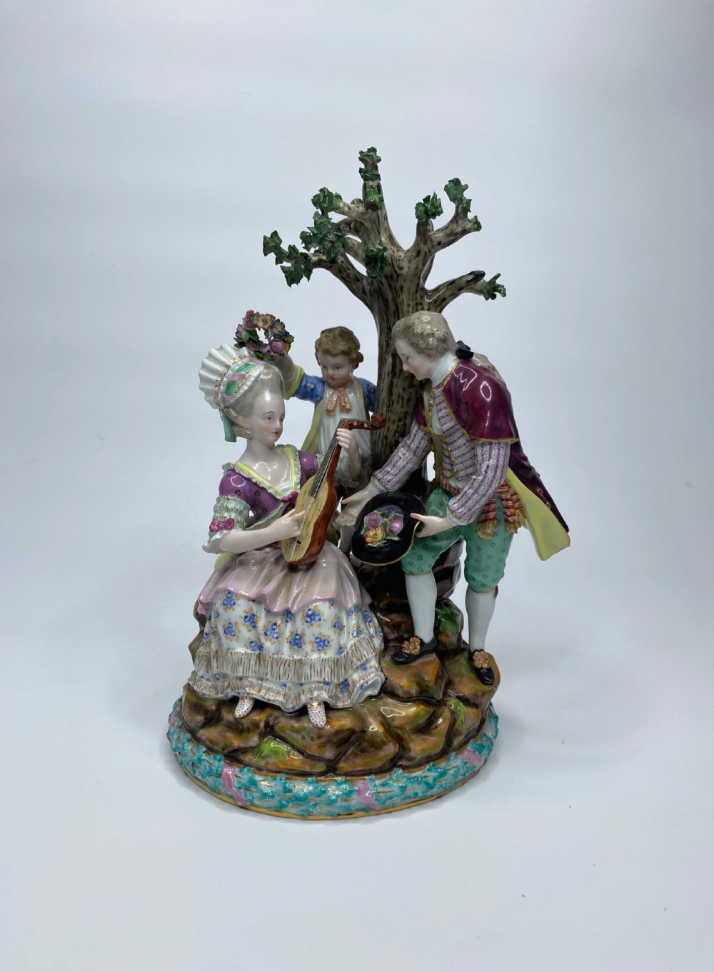 Meissen porcelain figure group, c. 1880.