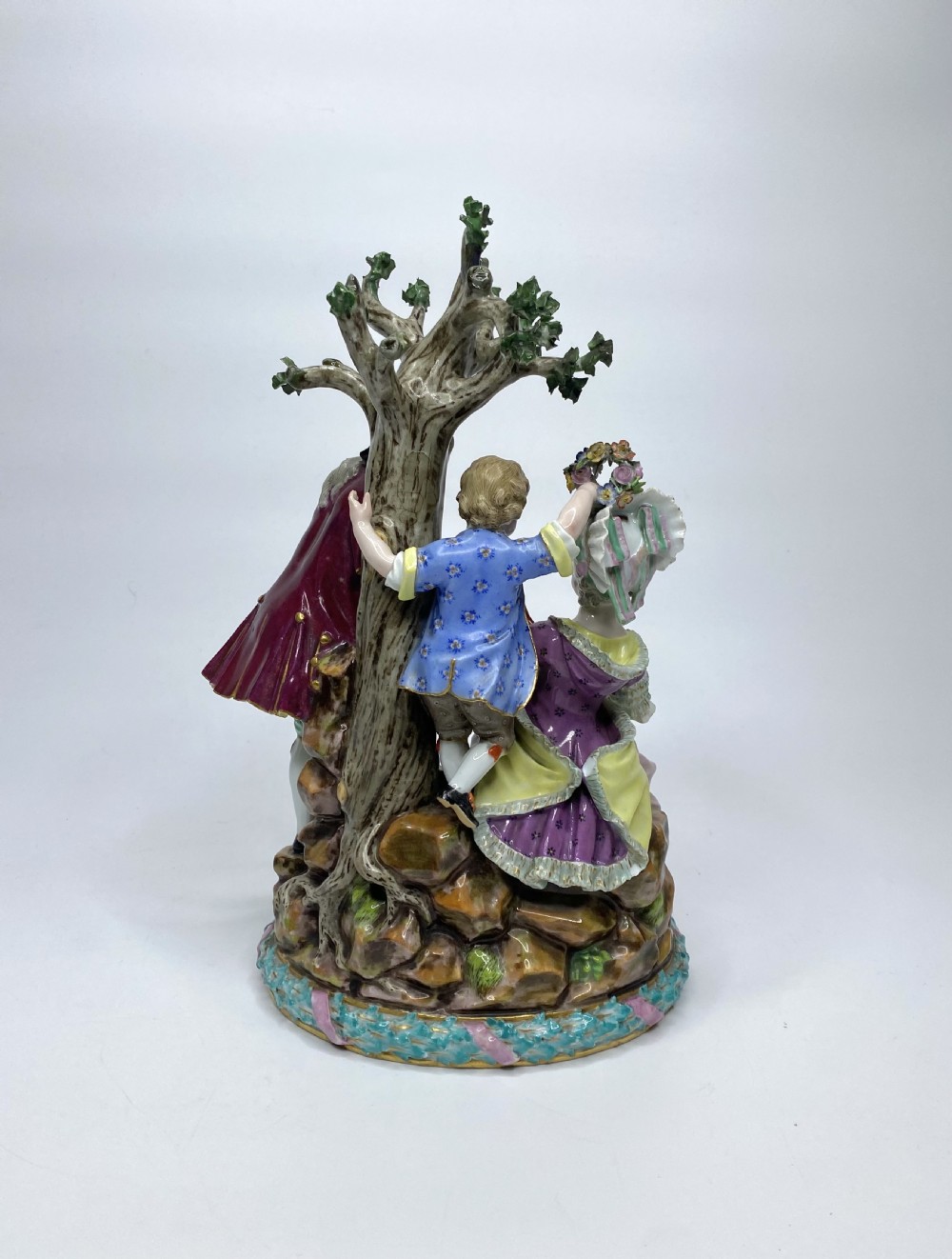 Meissen porcelain figure group, c. 1880. View III