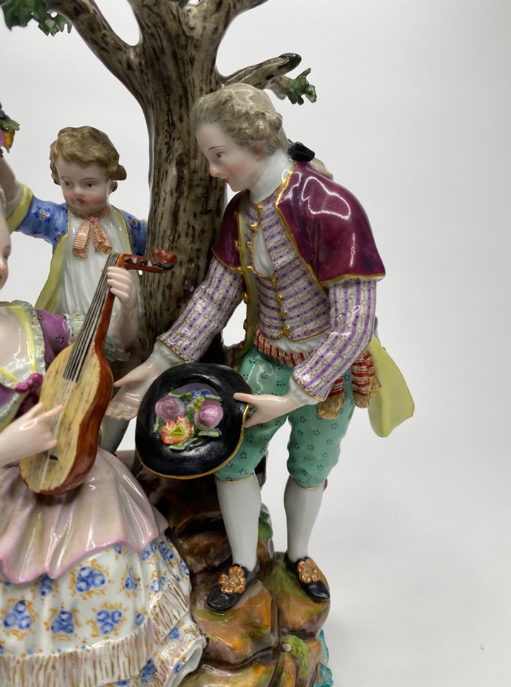 Meissen porcelain figure group, c. 1880. View V