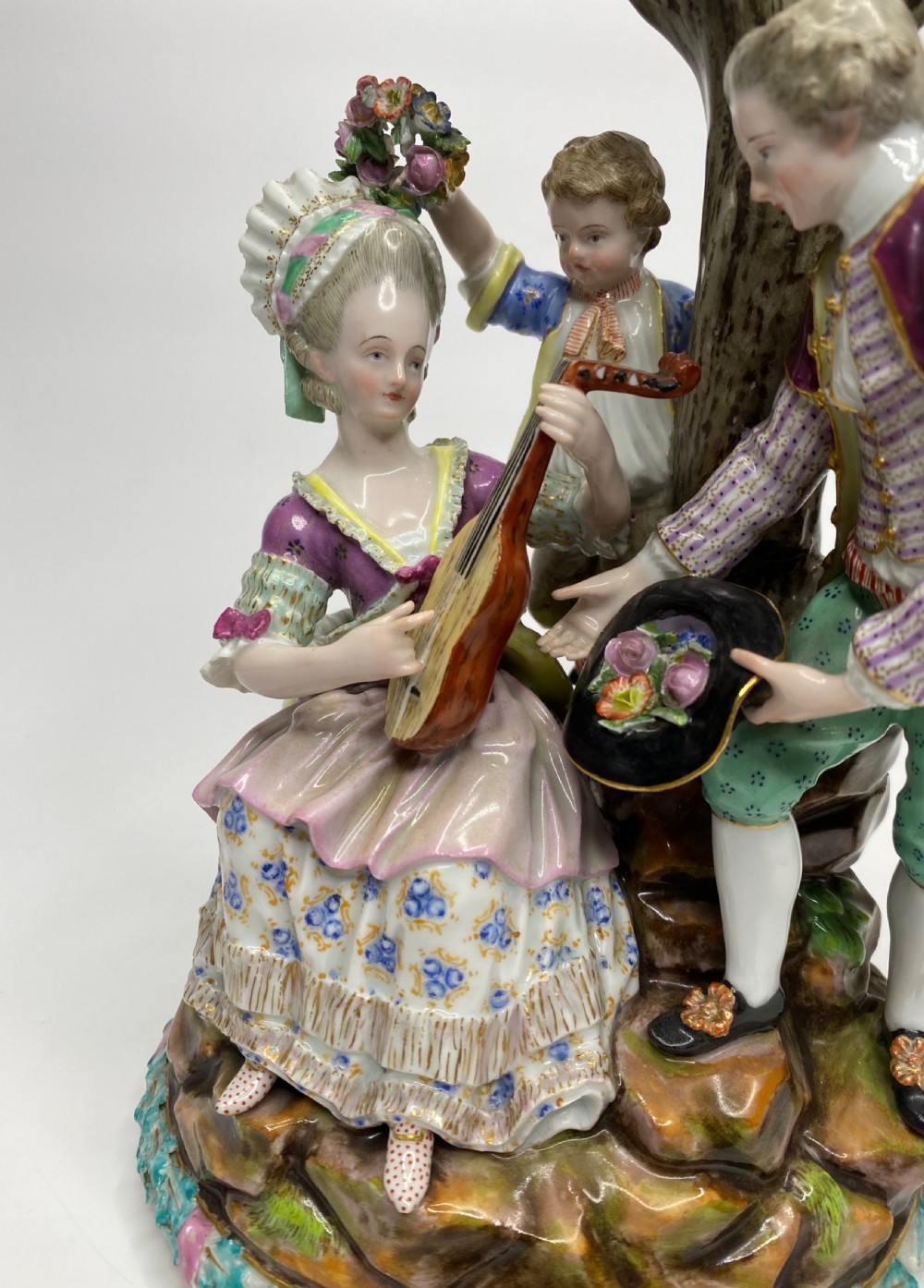Meissen porcelain figure group, c. 1880. View VI