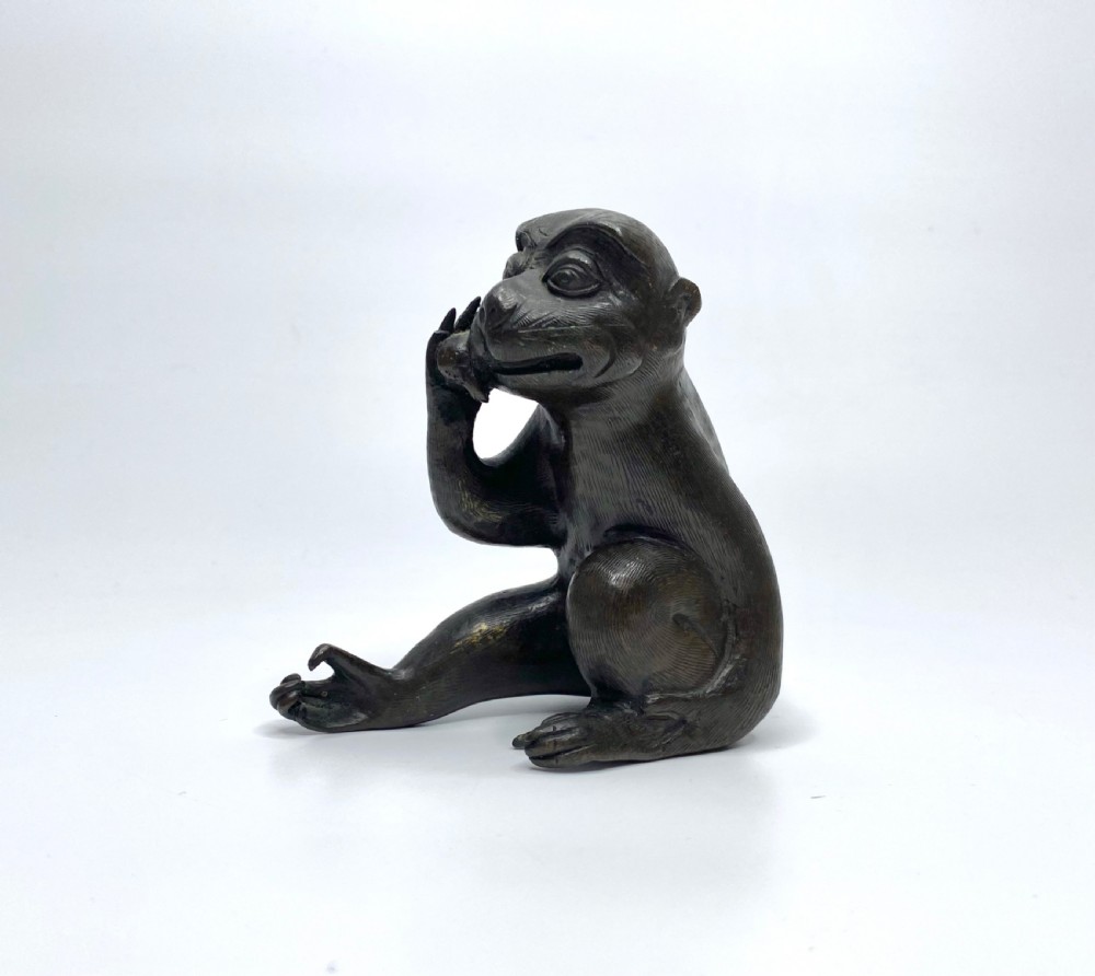 Chinese bronze Monkey, 17th C. Ming Dynasty.