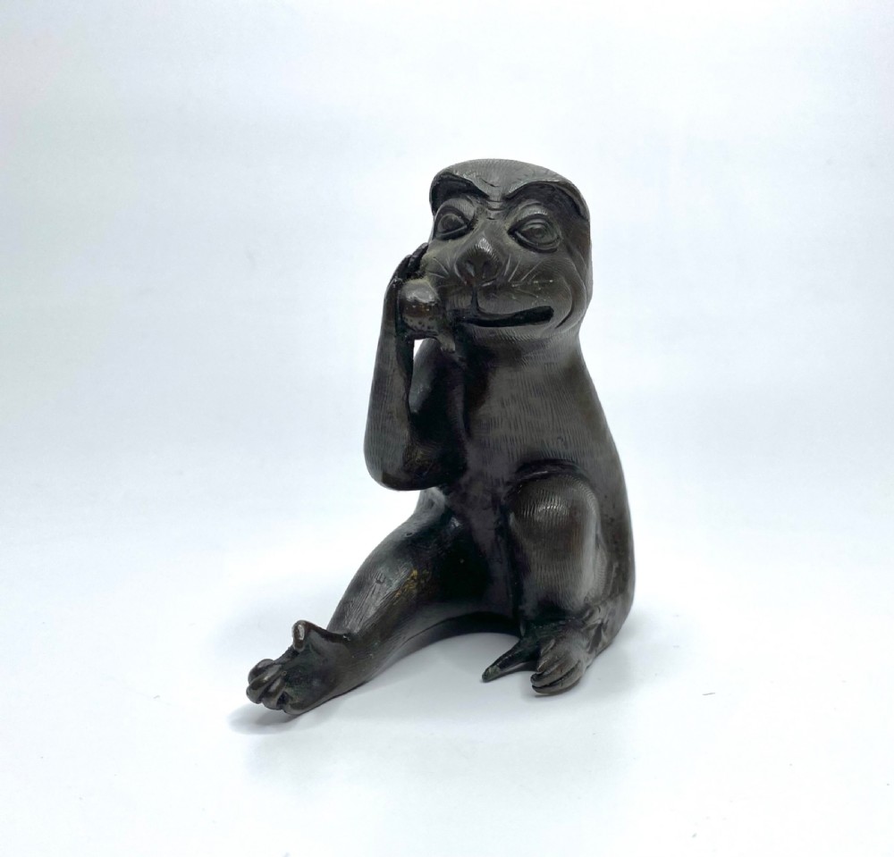 Chinese bronze Monkey, 17th C. Ming Dynasty. View II